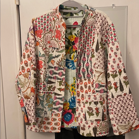 Free People Jackets & Blazers - Pretty, Free People reversible cotton floral jacket.